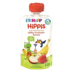 Hipp Bio Hippis Jabłka-Truskawki-Banany Po 6. Miesiącu 100 G