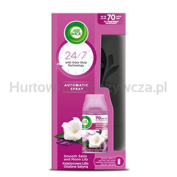 Air Wick Freshmatic Komplet Księżycowa Lilia Otulona Satyną 250 Ml 