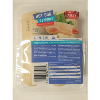 Dakri Hot Dog Pszenny 120G(2X60G)