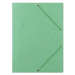Donau Teczka z gumką preszpan, A4, 390gsm, 3-skrz., jasnozielona 