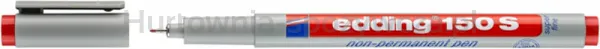 Foliopis zmywalny e-150 S EDDING, 0,3 mm, czerwony