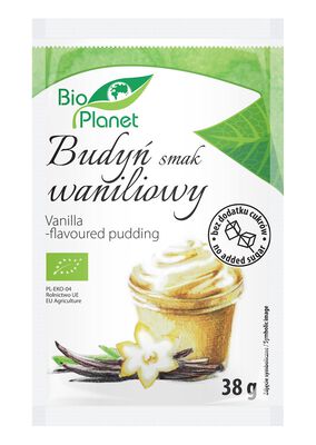 Bio Planet Bio Planet Budyń O Smaku Waniliowym Z Wanilią Bourbon Bio 38 G [BIO]