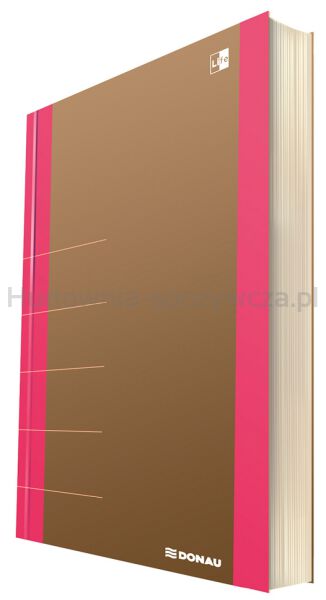Donau Notatnik Life, organizer, 165x230mm, 80 kart., różowy 