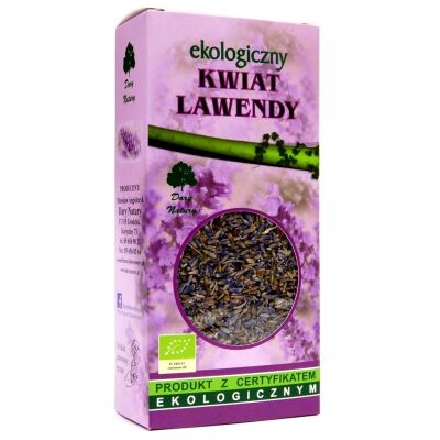 Herbatka Z Kwiatu Lawendy Bio 50 G - Dary Natury [BIO]