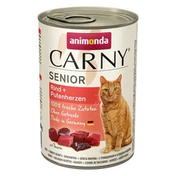 Animonda Carny Senior wołowina + serca indycze 400g