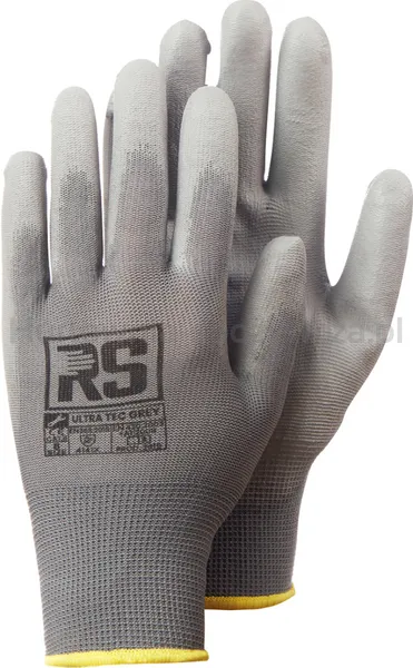 Rękawice Rs Ultra Tec Grey, Dziane, Rozm.9, Szare