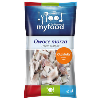 Myfood Kalmary Surowe Cięte W Paski, Glazura: 20%, 800 G/1000 G