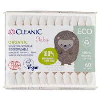 Cleanic Patyczki Dla Niemowląt I Dzieci Baby Eco Organic 60 Szt.