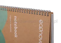 Kołonotatnik ECONOVO, z recyklingu, A4, 80 kart., 70gsm, naturalny - 4