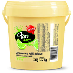 Fanex Fan&AmpJoy Limonkowe Kulki Żelowe 1 Kg/0,7 Kg