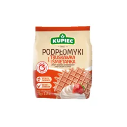Kupiec Podpłomyki truskawka & śmietanka 70g
