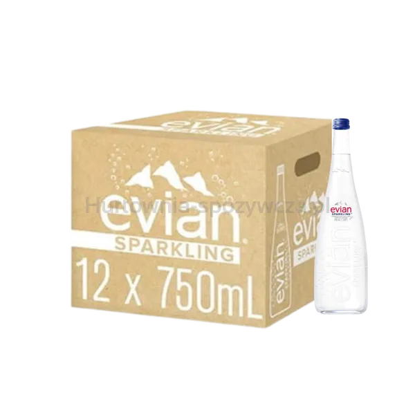 Evian Woda Gazowana Szkło 750Ml