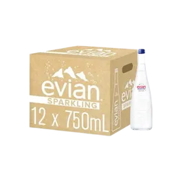 Evian Woda Gazowana Szkło 750Ml