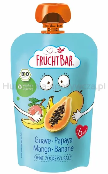 Mus gujawa, papaja, mango, banan BIO 100 g