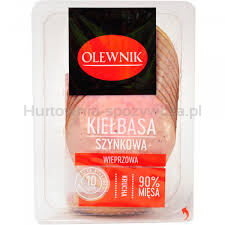 Olewnik Kiełbasa szynkowa wieprzowa plastry 90 g