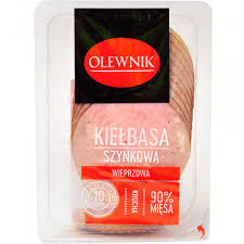 Olewnik Kiełbasa szynkowa wieprzowa plastry 90 g