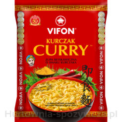 Vifon Curry - Zupa Błyskawiczna Z Kluskami O Smaku Kurczaka (Ostra) 70G