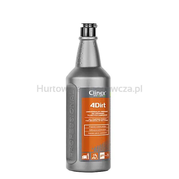 Preparat Clinex 4Dirt, Do Usuwania Tłustych Zabrudzeń, 1L
