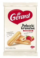 Dr Gerard Biszkopty Pałeczki Kremowe, truskawkowo-śmietankowe, 170g