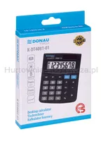 Donau Kalkulator biurowy TECH, 8-cyfr. wyświetlacz, wym. 130x104x19 mm, czarny  - 4
