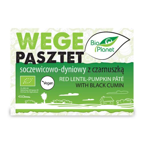 Pasztet Wegański Soczewicowo - Dyniowy Z Czarnuszką Bio 200 G - Bio Planet [BIO]