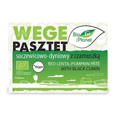 Pasztet Wegański Soczewicowo - Dyniowy Z Czarnuszką Bio 200 G - Bio Planet [BIO]