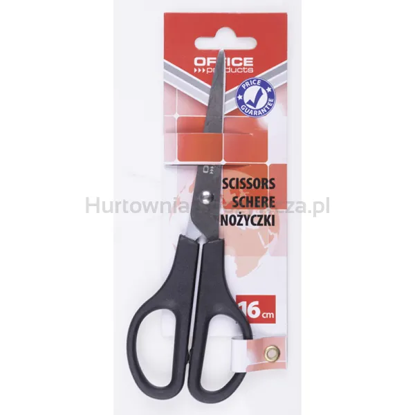Nożyczki Biurowe Office Products, Klasyczne, 16Cm, Czarne