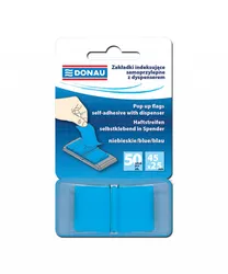 Donau Zakładki indeksujące PP, 25x45mm, 1x50 kart., niebieskie 