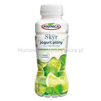 Piątnica Jogurt Pitny Skyr limonka z nutą mięty 330ml