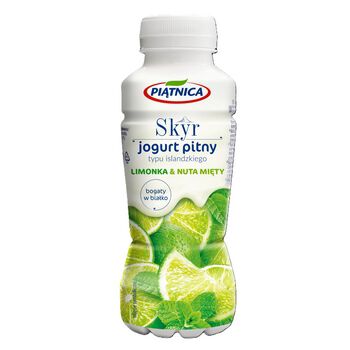 Jogurt pitny Skyr limonka z nutą mięty Piątnica 330ml