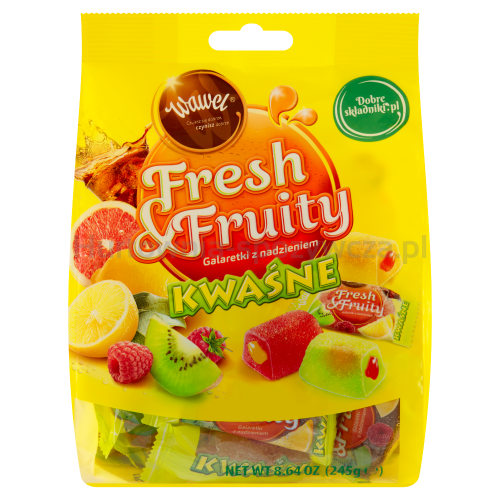 Wawel Galaretki Fresh  Fruity Kwaśne 245G