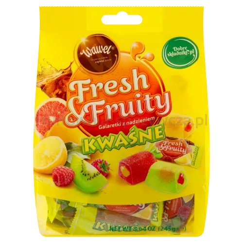 Wawel Galaretki Fresh  Fruity Kwaśne 245G