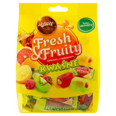 Wawel Galaretki Fresh  Fruity Kwaśne 245G