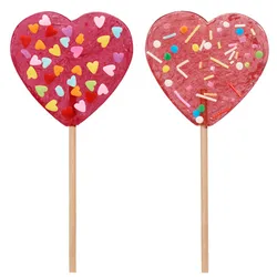 Becky's, Lizak o smaku truskawkowym z dekoracją cukrową 75 gramów