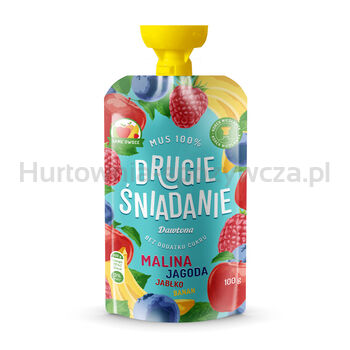 Drugie Śniadanie Mus Jabłko-Banan-Jagoda-Malina 100G