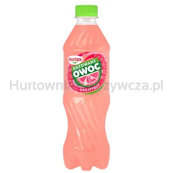 Hortex Gazowany Owoc napój o smaku grejpfrutowym butelka 500ml