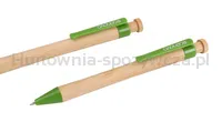 Długopis ECONOVO, obudowa 100% z biodegradowalnego bambusa, 1,0 mm, 2 szt., naturalny - 3