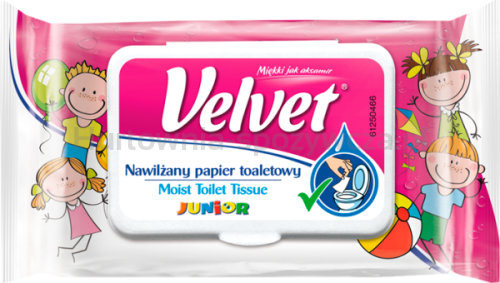 Velvet Nawilżany Papier Toaletowy Junior 48 Sztuk