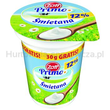 Zott Primo Śmietana 12% 360 g (330 g + 30 g gratis)