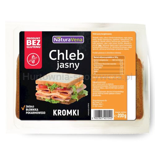 Chleb Jasny Bezglutenowy 200 G - Naturavena [BIO]