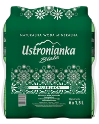 Woda Ustronianka Biała 1,5L Musująca