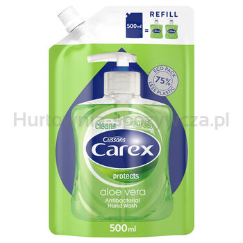 Carex Mydło W Płynie Aloe Vera Antybakteryjne 500Ml Opakowanie Uzupełniające