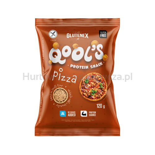 Chrupki Proteinowe Qool'S Pizza Bezglutenowe 120 G - Glutenex [BIO]