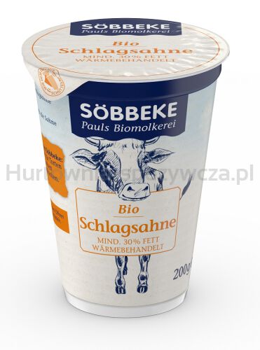 Śmietanka Kremowa Słodka (30 % Tłuszczu) Bio 200 G - Sobbeke [BIO]