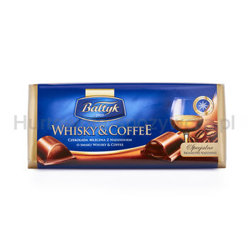 Bałtyk Czekolada mleczna z nadzieniem o smaku Whisky&Coffee 148g