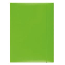 Office Products Teczka z gumką, karton, A4, 300gsm, 3-skrz., zielona 