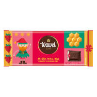 Wawel Czekolada Miód Malina 90g