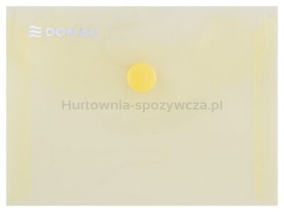 Donau Teczka kopertowa zatrzask, PP, A7, 180mikr., żółta 