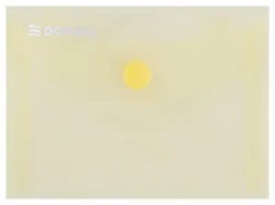 Donau Teczka kopertowa zatrzask, PP, A7, 180mikr., żółta 