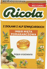 Ricola Imbir Mięta Pomarańczowa 27,5G